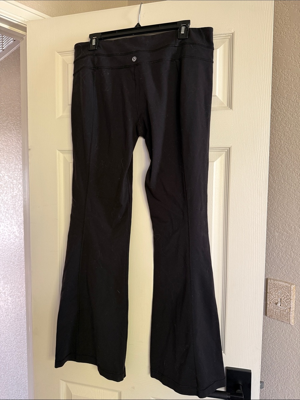 lululemon athletica Black Flare-Cut Yoga Pants